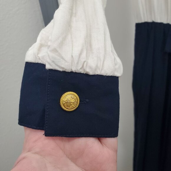 America by Perry Ellis Women's‎ Vintage Button Up 80s Does 40s Secretary Dress 6 - Picture 2 of 12